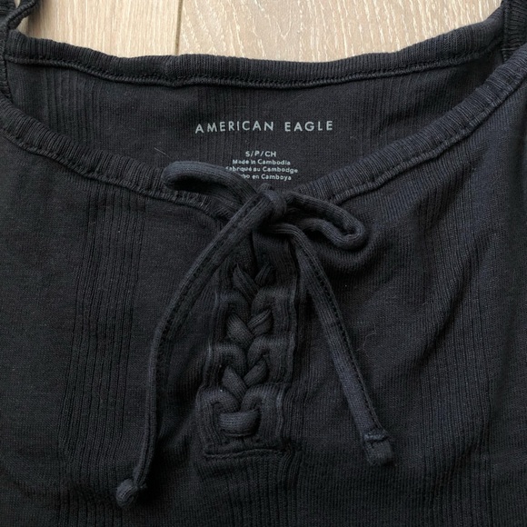 American Eagle Outfitters 100% Cotton Lace Detailed Ribbed Camisole Size S - Picture 4 of 7